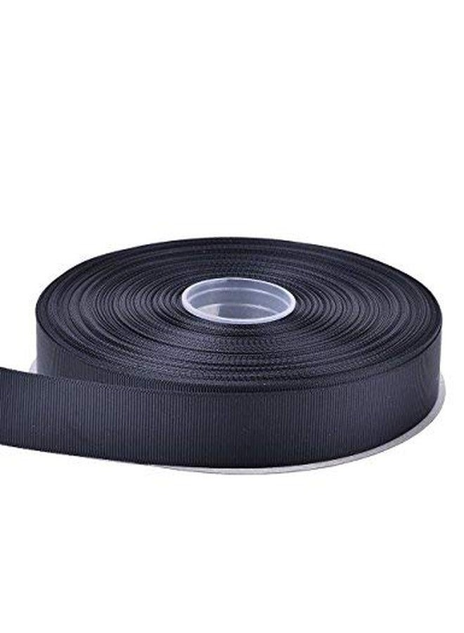 Ribest 1 inch 50 Yards Solid Grosgrain Ribbon per Roll for DIY Hair Accessories Scrapbooking Gift Packaging Party Decoration Wedding Flowers Black - Image 4
